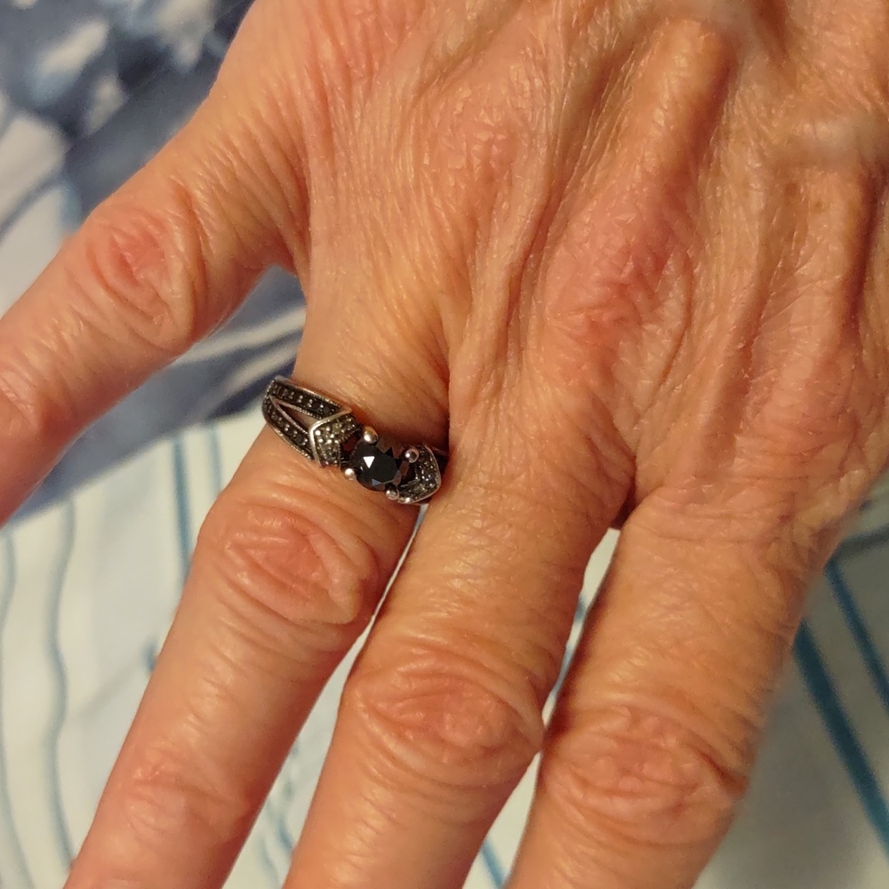 Black diamond ring